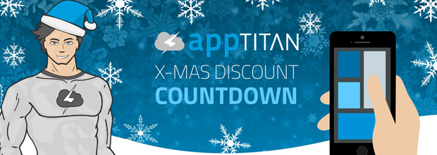 Christmas Discount Countdown in der Weihnachtszeit